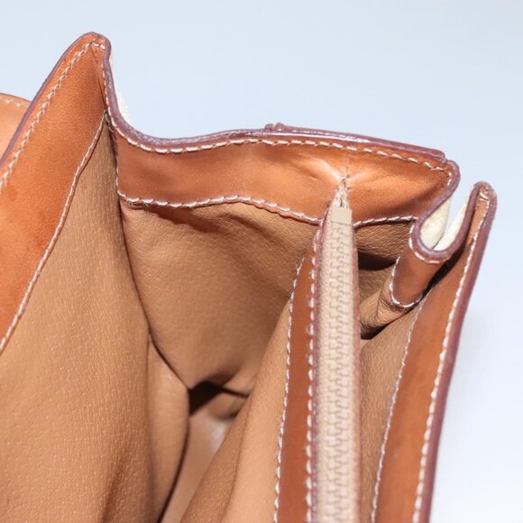 CELINE Macadam Canvas Hand Bag PVC Leather 2way White - Picture 13 of 16